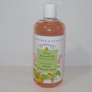 Crabtree & Evelyn Sweet Almond Oil Bath & Shower Gel 500 ml / 16.9 fl oz NEW